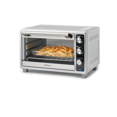 Betty Crocker Air Fryer Convection Toaster Oven, Multifunction 6-Slice Toaster and Air Fryer Oven, Silver