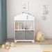 Kids Bookcase with Storage and 2 Collapsible Fabric Drawers