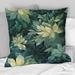 Designart "Ethereal Tropical Camouflage I" Abstract Printed Throw Pillow