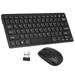 Ultra-Thin 2.4GHz Wireless Keyboard and Mouse Combo with USB Receiver and Protective Cover - Suitable for Desktop Notebook Laptop Android TV Box