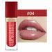 SDJMa Clear Glitter Lip Gloss Lip Plumper - Hydrating Lip Glow Oil Plumping Lip Oil Gloss - Moisturizing Tinted Jelly Lip Gloss - Lip gloss Lip Glaze Lip Care for Women (D)