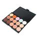 Walmeck Contour Palette with 15 Colors Concealer Foundation Cream Perfect for Professional Makeup Artists