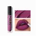 Melotizhi Matte Liquid Lipstick Long Lasting Waterproof Lipgloss Lip Tint Stain Small Black Pattern Lip Glaze Velvet Lip Gloss 12 Colors Lipstick Liquid Formula Waterproof Nude Lipstick Makeup 4ml