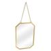 2pcs Simple Style Mirror Household Hanging Mirror Decorative Octagonal Makeup Mirror