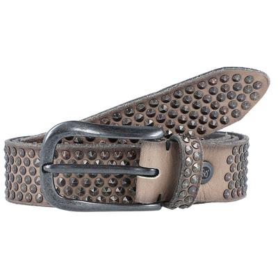 b.belt - Nietengürtel Leder Gürtel Braun Herren