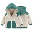 Esaierr Kids Boys Boys Girls Winter Coat for Toddler Fleece Hoodies Jacket Outerwear Warm Zip Jacket for Baby Newborn 9M-7Y