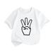 Ykohkofe Little Children And Big Kids THREE Cartoon Print Boys And Girls Tops Short Sleeved T Shirts Baby Outfits Baby Bodysuit Take Home Outfit baby clothes