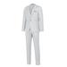 AOOCHASLIY Suit Men s Fashion Suit Jacket + Suit Pants Two-piece Suit