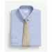 Brooks Brothers Men's American-Made Cotton Broadcloth Button-Down Collar, Micro-Check Dress Shirt | Blue | Size 16½ 34