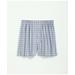 Brooks Brothers Men's Cotton Broadcloth Plaid Boxers | Light Blue | Size Medium