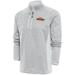 Men's Antigua Gray Pepperdine Waves Course Quarter-Zip Sweatshirt