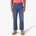 Dickies Men's Flex Relaxed Fit Carpenter Jeans - Light Denim Wash Size 34 X (DU603)