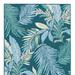 Summer Fronds Indoor/Outdoor Rug - Peacock, 5'3" x 7'6" Peacock - Frontgate