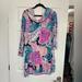 Lilly Pulitzer Dresses | Lilly Pulitzer Dress. Off The Shoulder | Color: Blue/Pink | Size: Xl