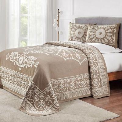 Kymbal Bedspread Set Light Taupe, Twin, Light Taupe