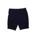 Croft & Barrow Shorts: Blue Print Mid-Length Bottoms - Women's Size 14 - Dark Wash