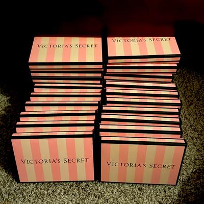 Victoria's Secret Storage & Organization | Bundle Of 27 Victoria’s Secret Gift Card Boxes | Color: Black/Pink | Size: Os