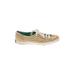 Keds Sneakers: Gold Chevron/Herringbone Shoes - Women's Size 6 1/2 - Almond Toe