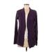 J.Crew Factory Store Cardigan Sweater: Purple Print Sweaters & Sweatshirts - Women's Size Medium