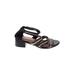 Torrid Sandals: Black Print Shoes - Women's Size 9 1/2 Plus - Open Toe