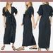 Free People Dresses | Nwt $98 Free People [ Xs ] Free-Est Summer Tie Front Maxi Shirtdress Black #Q428 | Color: Black | Size: Xs