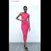 Zara Dresses | Nwot Zara Ribbed Cut Out Dress Size Small Hot Pink | Color: Pink | Size: S