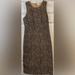 J. Crew Dresses | J Crew Womens Leopard Print Sleeveless Sheath Dress Brown Size 4 | Color: Brown | Size: 4