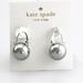Kate Spade Jewelry | Kate Spade New York -Shine On - Faux Pearl Drop Earrings - Leverback - Nwot | Color: Gray/Silver | Size: Os