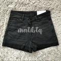 American Eagle Outfitters Shorts | American Eagle Outfitters Black Highest Rise Mom Denim Short | Color: Black | Size: 0