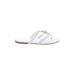 Lauren Blakwell Sandals: White Print Shoes - Women's Size 9 - Open Toe