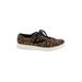 Tretorn Sneakers: Brown Leopard Print Shoes - Women's Size 7 1/2 - Round Toe