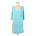 Lilly Pulitzer Casual Dress - Shift: Teal Dresses - Women's Size Small