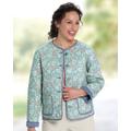 Appleseeds Women's Mini Dahlia Reversible Quilted Jacket - Green - XL - Misses