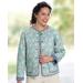 Appleseeds Women's Mini Dahlia Reversible Quilted Jacket - Green - XL - Misses