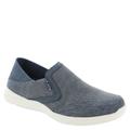 Nunn Bush Conway EZ Canvas Moc Toe Slip-On - Mens 13 Navy Slip On Medium