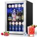 Yeego 80 Cans (12 oz.) 2.18 Cubic Feet Outdoor Rated Freestanding Beverage Refrigerator Glass/Panel Ready | 24.8 H x 16.93 W x 18.5 D in | Wayfair