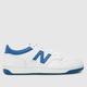 New Balance 480 trainers in white & blue