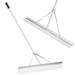 Costway Aluminum Rake with 36" Wide Rake Head and 68" Long Handle