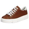 Plateausneaker RIEKER "Freizeitschuh, Schnürhalbschuh", Damen, Gr. 37, braun, Lederimitat, casual, Schuhe, mit seitlicher Prägung, Freizeitschuh, Halbschuh, Schnürschuh