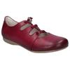 Riemchenballerina JOSEF SEIBEL "Fiona 04", Damen, Gr. 41, lila (beerenfarben), Leder, klassisch, Schuhe, Slipper, Sandale, Komfortschuh mit raffiniertem Gummizug
