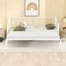 Winston Porter Cassendra Daybed w/ Trundle Metal in White | 36.8 H x 42.9 W x 78.7 D in | Wayfair EFEA68CE76244CF6A4F405A71A2F0C7F