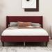 Ebern Designs Artiomas Upholstered Platform Bed Upholstered in Orange | 38.61 H x 76.41 W x 57.11 D in | Wayfair 7A8449DEDF414F03B5DAA505A7520B87