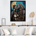 Bungalow Rose Portrait Of African Queen & King In Love Framed On Canvas Print Metal in Blue/Brown | 32 H x 16 W x 1 D in | Wayfair