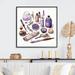 Ophelia & Co. Natural Cosmetics Lavender Bliss Eco Make-Up - Toiletries Wall Decor Canvas, Cotton in Indigo | 24 H x 24 W x 1 D in | Wayfair