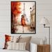 Ophelia & Co. Fashionista In Vintage Paris Watercolor I Framed On Canvas Print Metal in Red | 40 H x 30 W x 1.5 D in | Wayfair