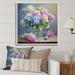 Winston Porter Still Life Vase Hydrangea Bouquet Gentle Pastel I Framed On Canvas Print Canvas, Cotton in Blue/Pink | 16 H x 16 W x 1 D in | Wayfair