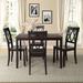 August Grove® Bacquet Rectangular 0" L x 0" W Dining Set Wood in Black | 30 H x 29.5 W x 45.6 D in | Wayfair 508033C8B25C40FEBECE03CDE090DCF1