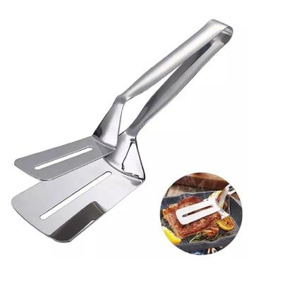 Stainless Steel Steak Clamp & BBQ Tongs