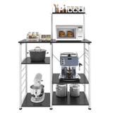 Microwave Stand Kitchen Cart, Microwave Cart Stand 35.4 inches, Kitchen Utility Storage 3-Tierx4-Tier for Baker and Rack