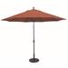 Deluxe Auto Tilt 11 Foot Round Umbrella-Sunbrella Solid Colors Fabric Type-Henna Fabric Color-Black Pole Finish Bailey Street Home 317-Bel-1186261